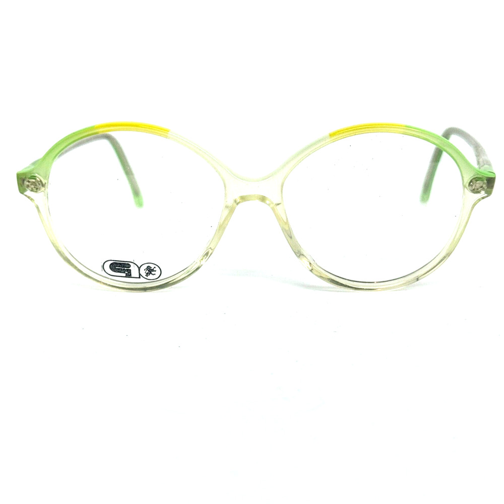 Morwen Rock 2 Eyeglasses Frames Clear Green Round‎ Full Rim H14415